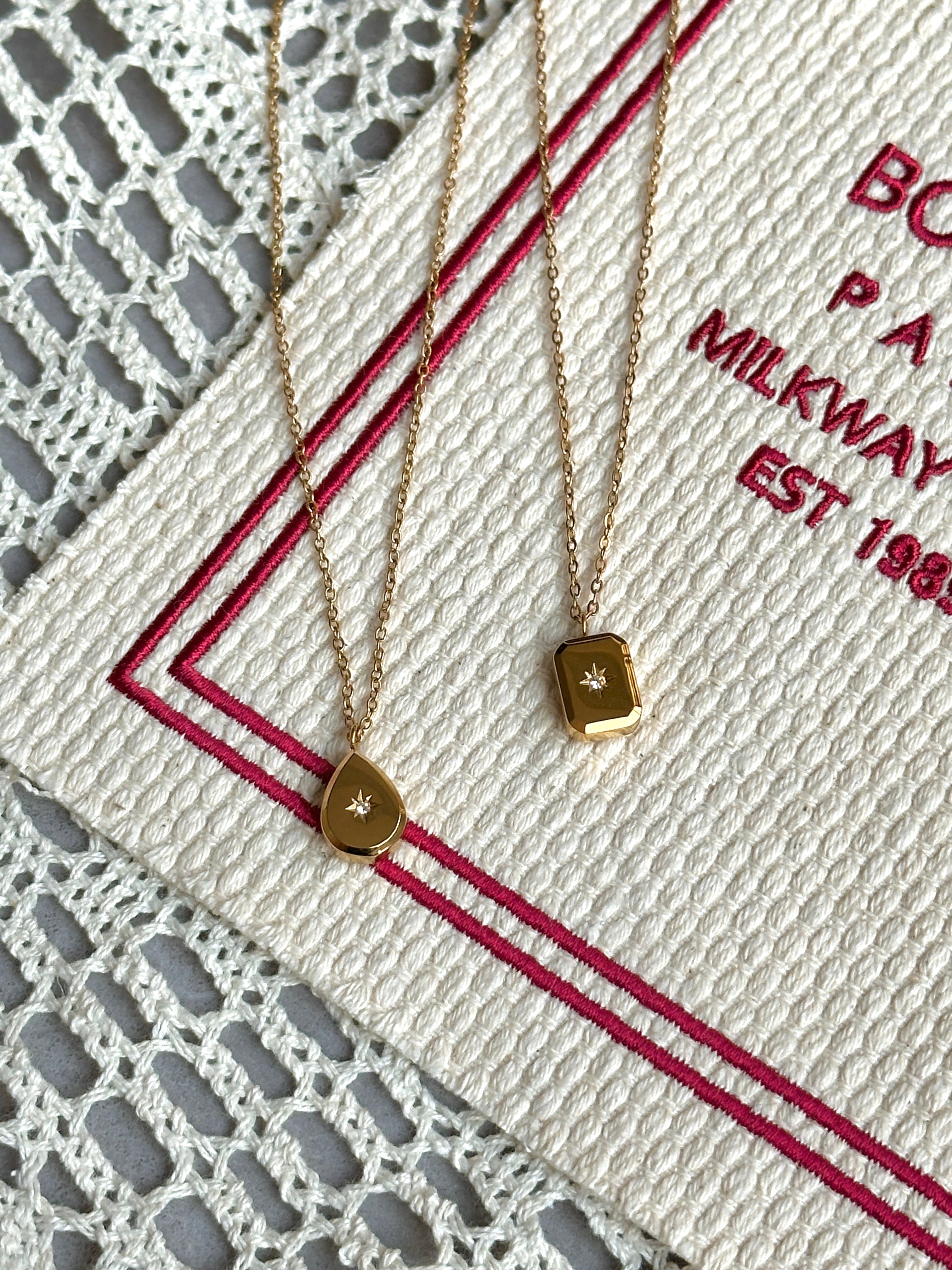 Celestial Star necklace, minimalist star pendant, 18K gold plated brass, celestial jewelry, layerable