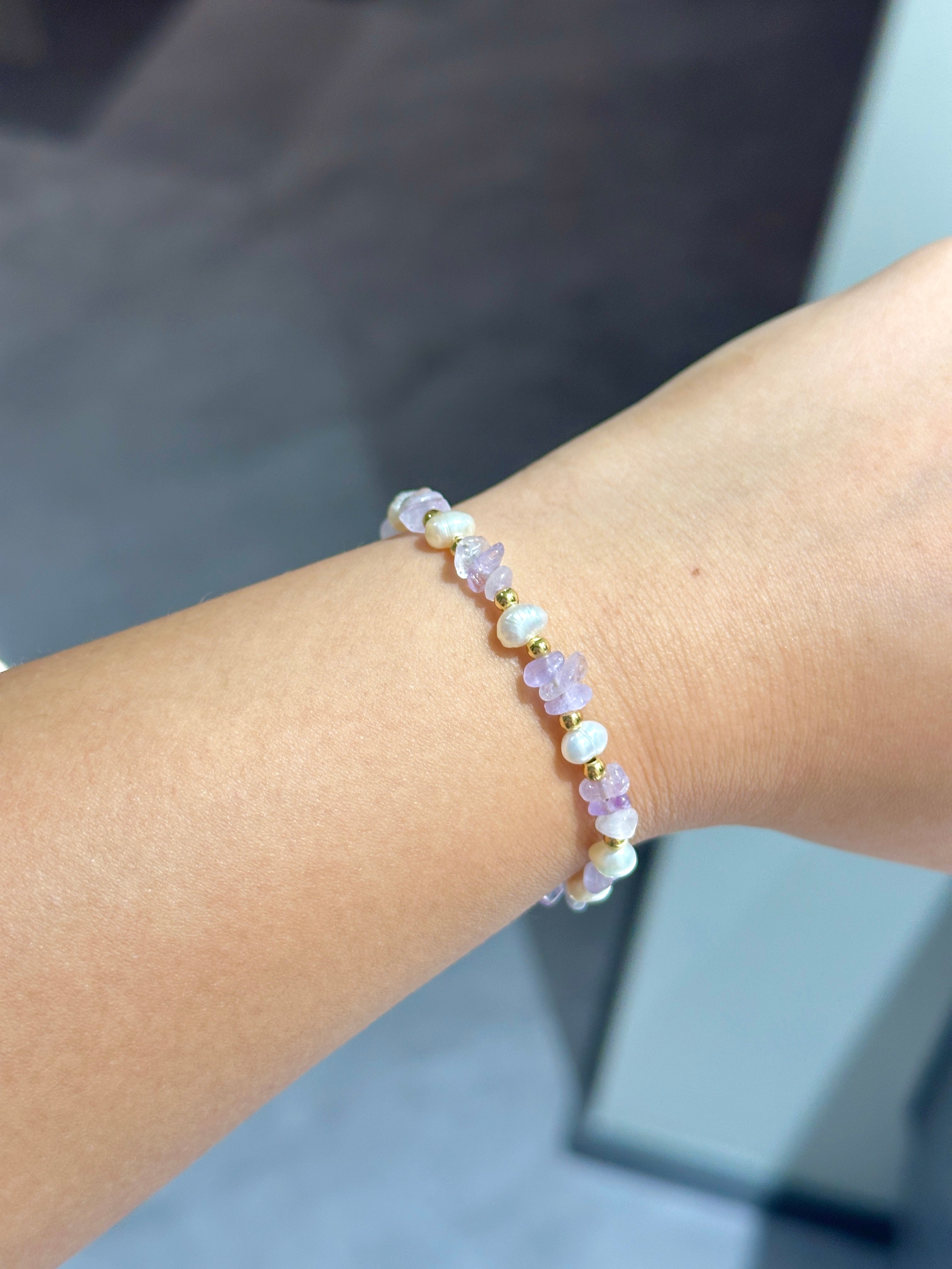 Lilac Mist Bracelet Try on