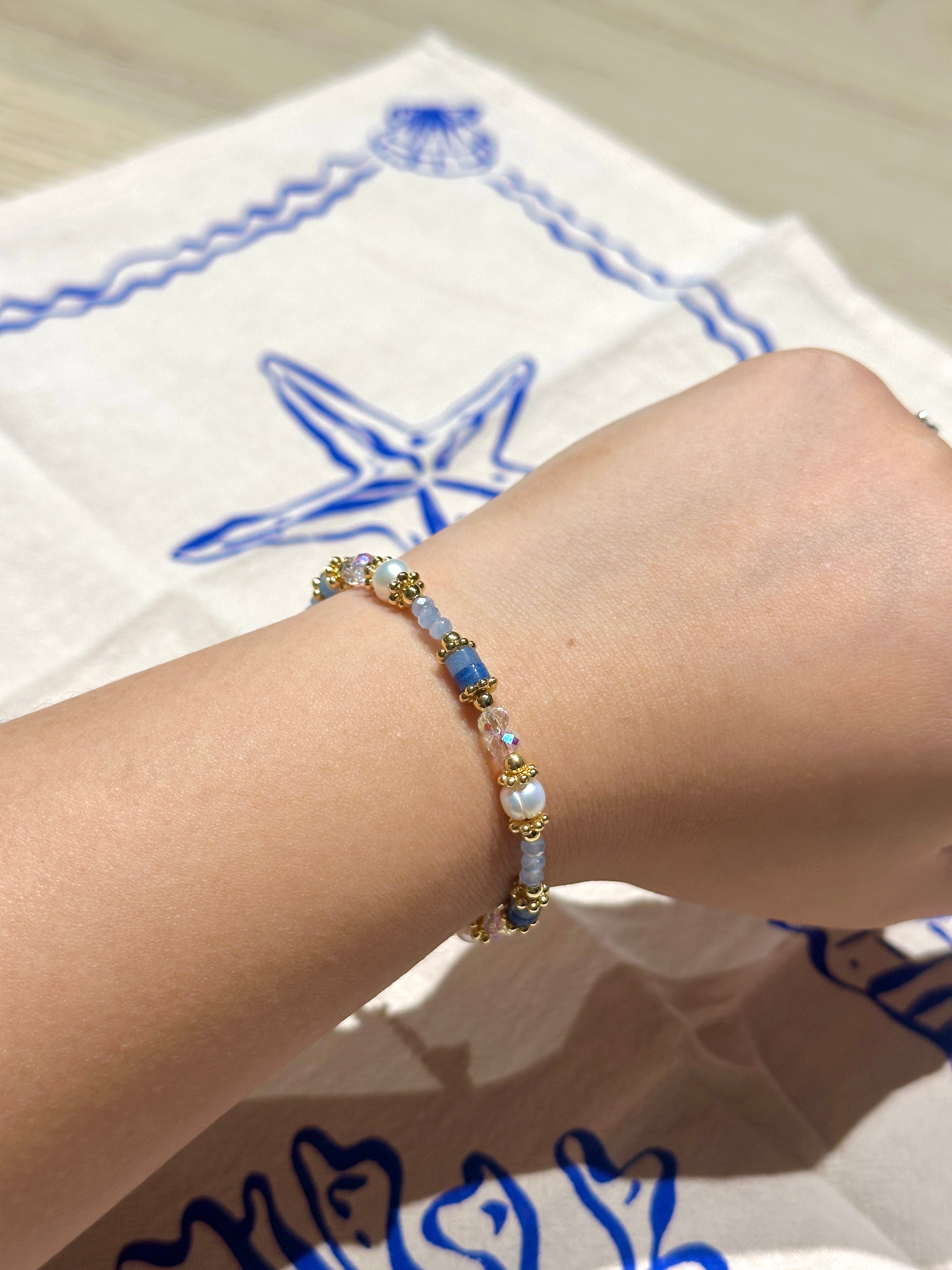 Aurora Blue Crystal Set - Halfhalf Jewelry