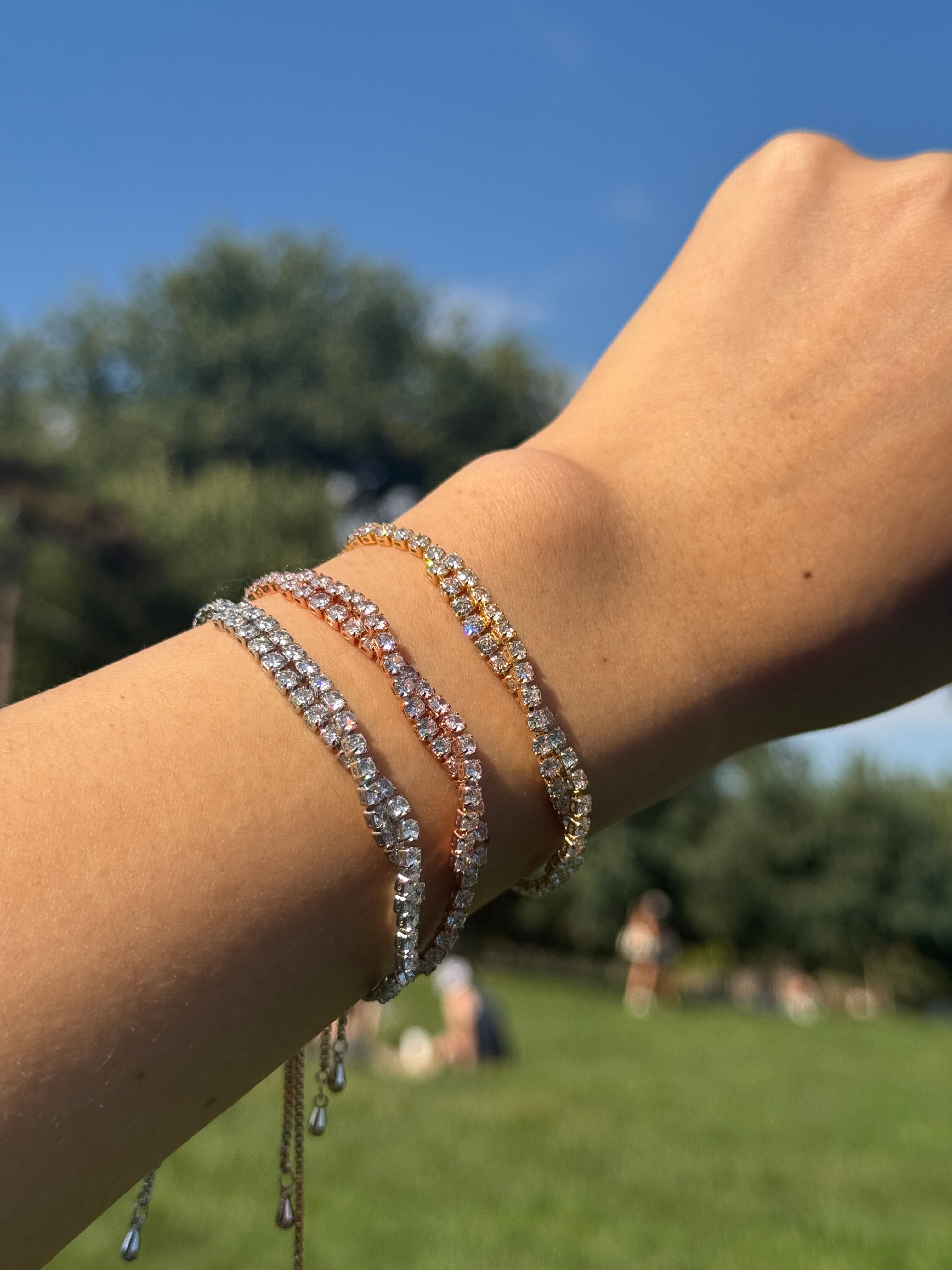 Celeste Tennis Bracelet - Halfhalf Jewelry