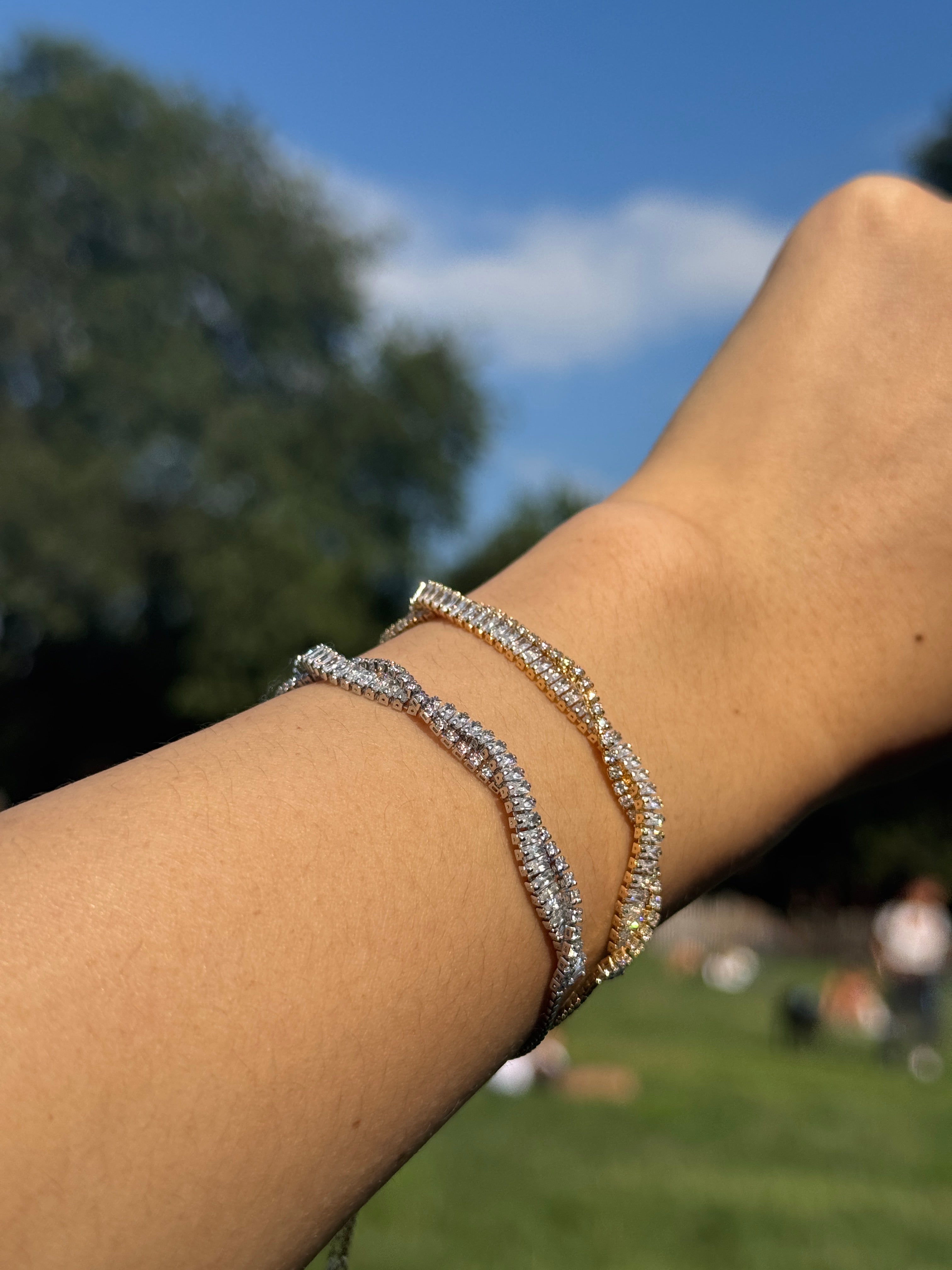 Elise Tennis Bracelet - Halfhalf Jewelry