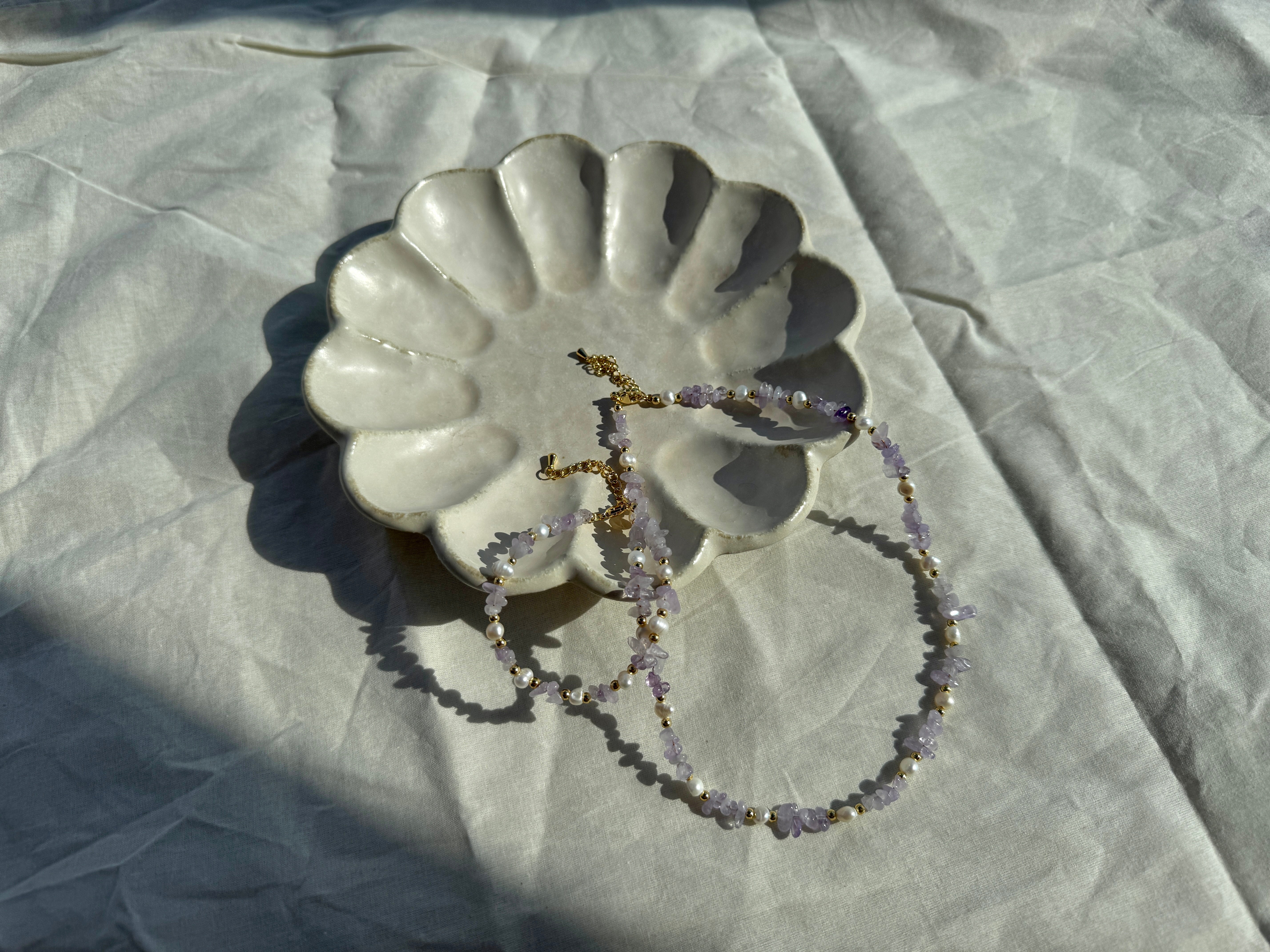 Lilac Mist Crystal Set - Halfhalf Jewelry