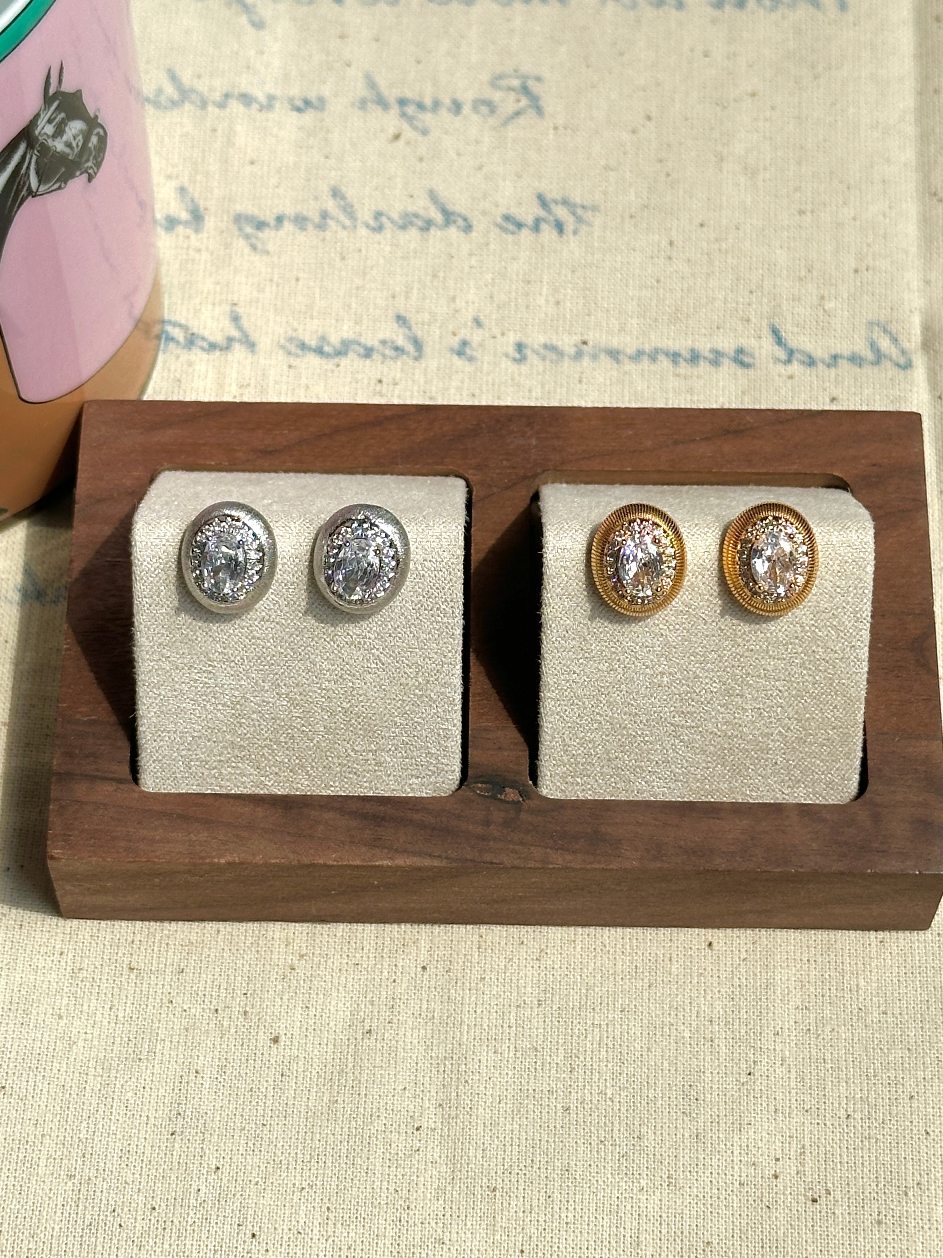 The Ellipse Earstud - Halfhalf Jewelry