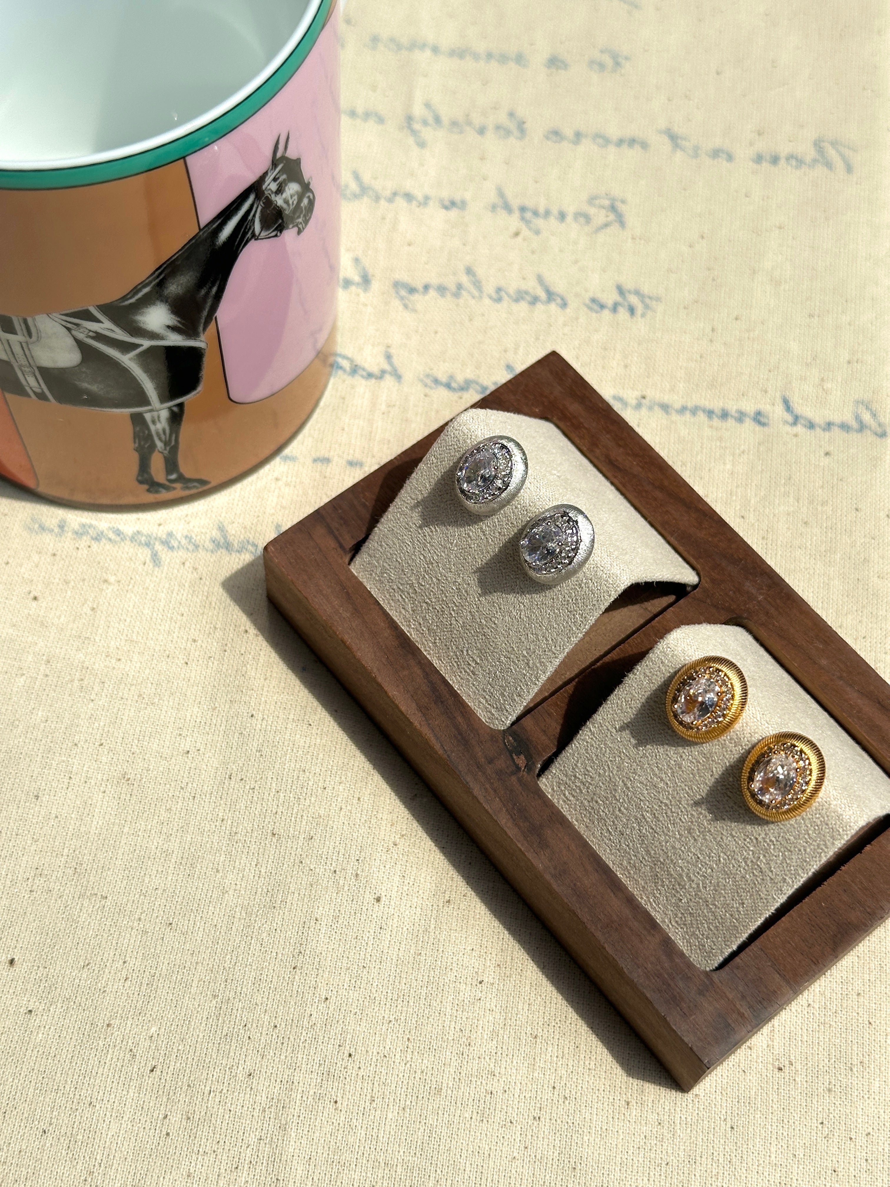 The Ellipse Earstud - Halfhalf Jewelry