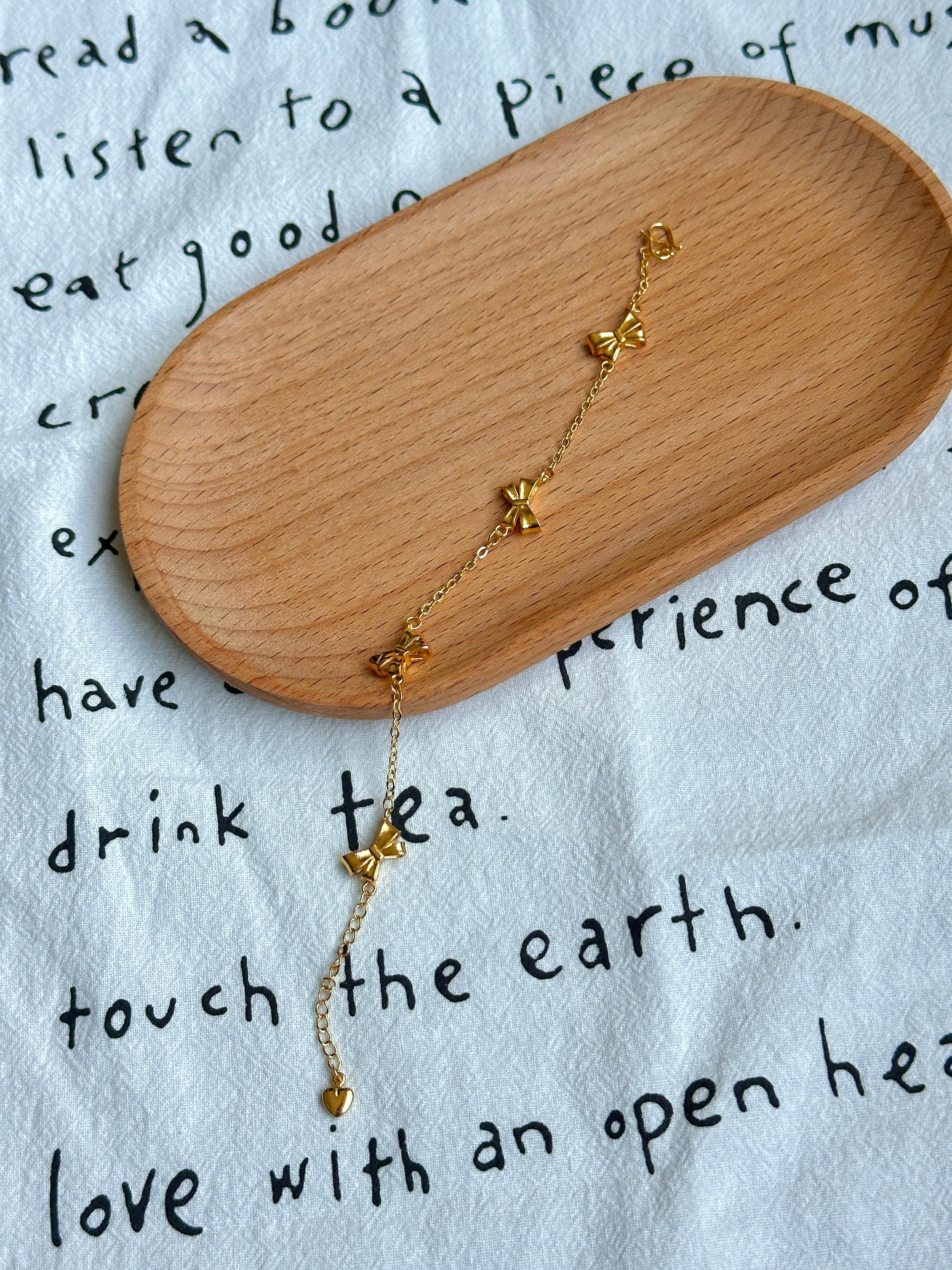 The Golden Bow - Halfhalf Jewelry